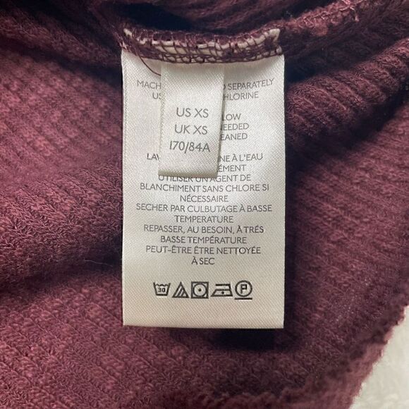 We the Free Sweater Womens XS Red Long Sleeve Og Thermal Pullover - Picture 6 of 11